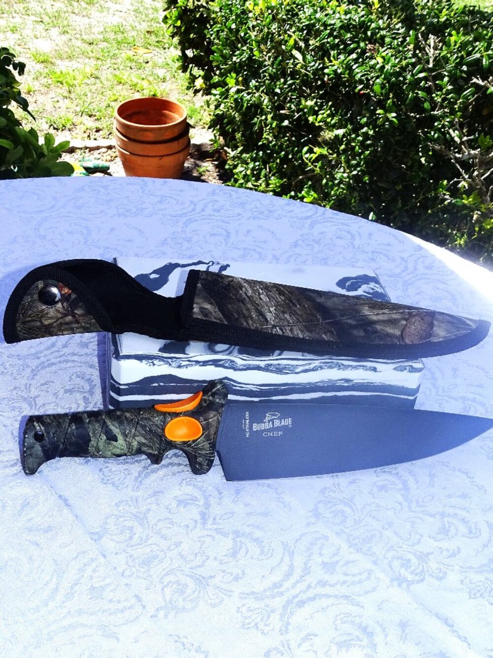 Bubba Blade 8" Chef Knife Camo Handle For Sportsman